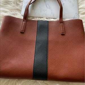 Black and Dark Tan Vince Camuto Bag